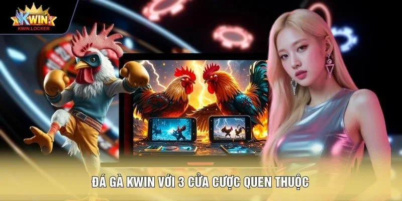 Đá gà KWIN với 3 cửa cược quen thuộc