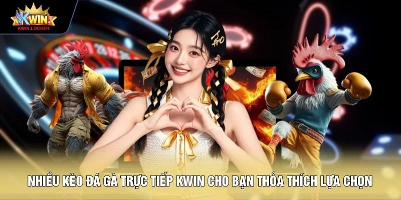 Nhiều kèo đá gà trực tiếp KWIN cho bạn thỏa thích lựa chọn